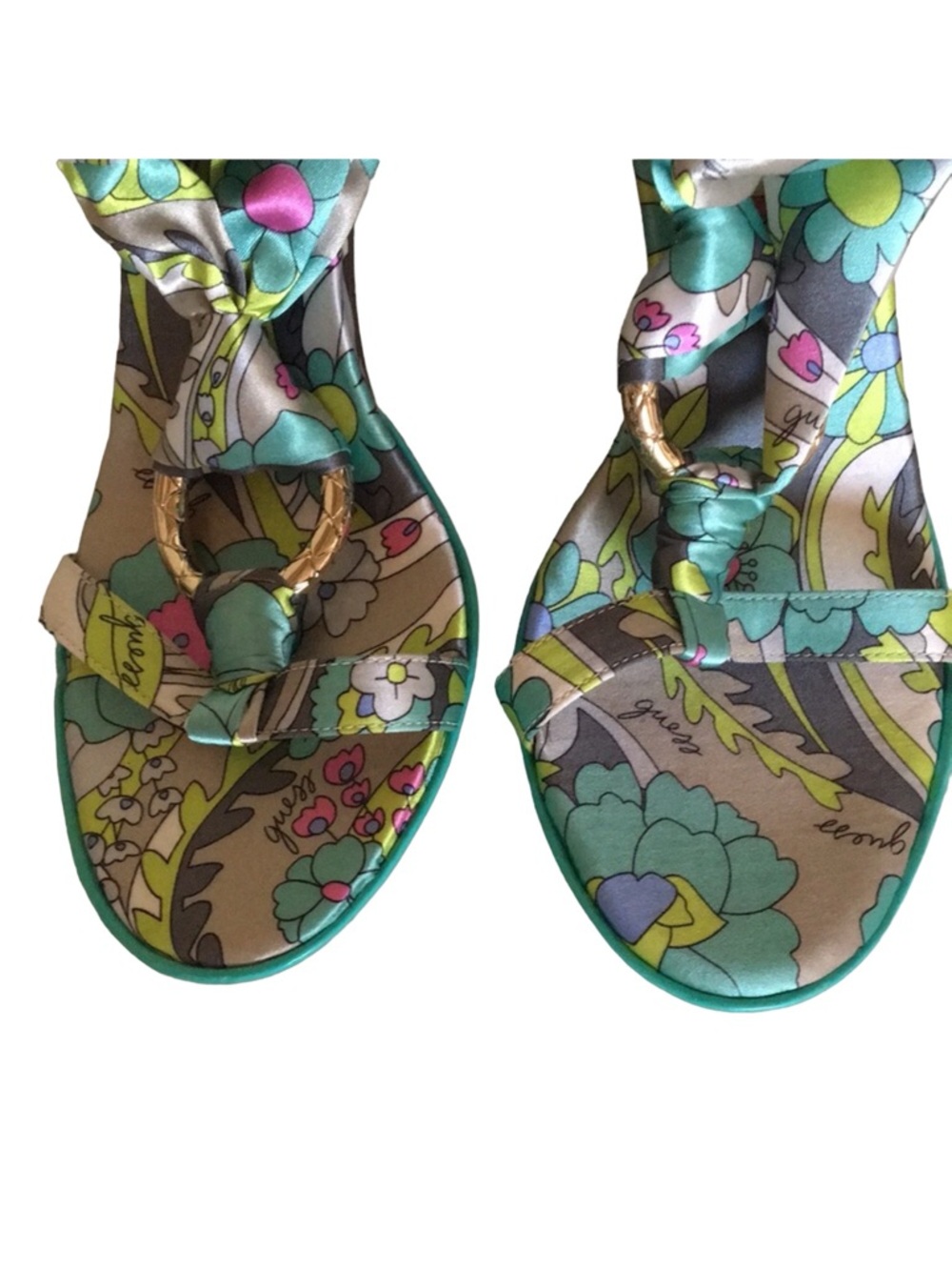 🩵Guess by Marciano lace-up ribbon heels 👠 - Picture 4 of 8